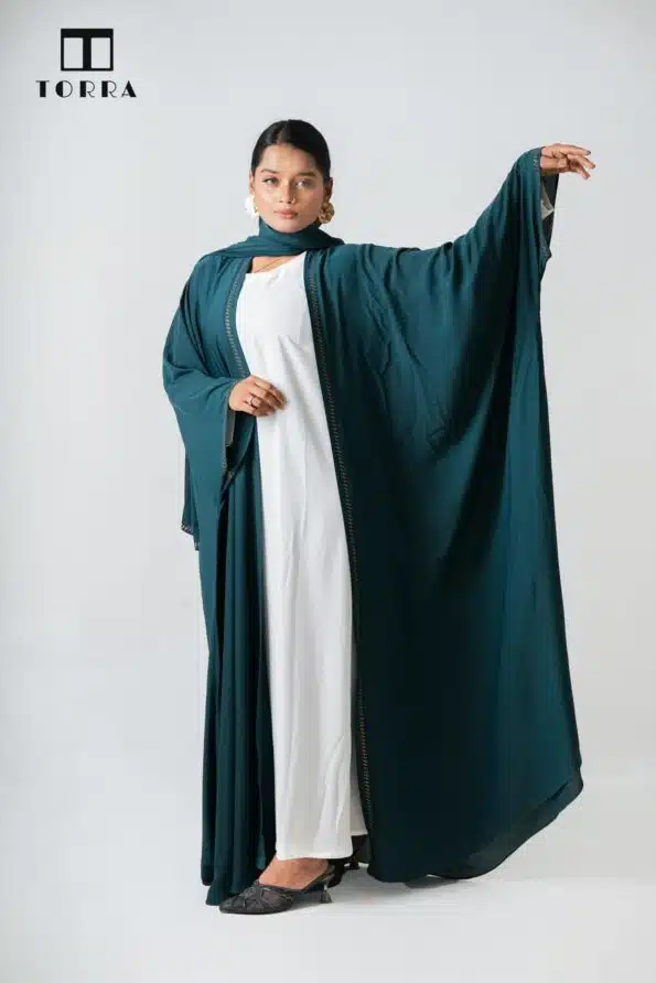 TOPAZ ABAYA | DEEP SEA GREEN