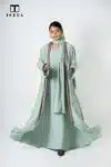 KASHFIYA ABAYA Sea-foam-green