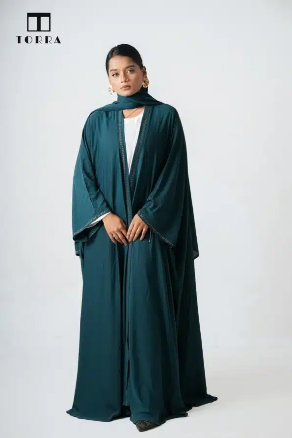 TOPAZ ABAYA | DEEP SEA GREEN