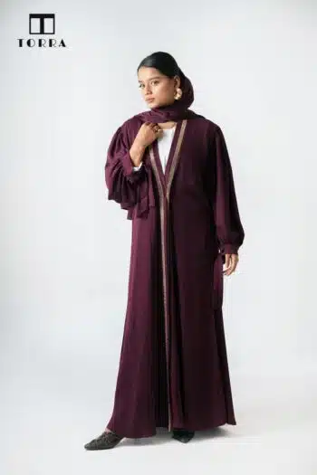 AFIFA ABAYA MARRON