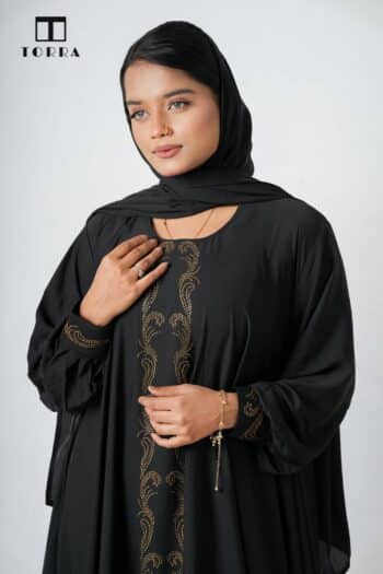 BLACK VALBET ABAYA