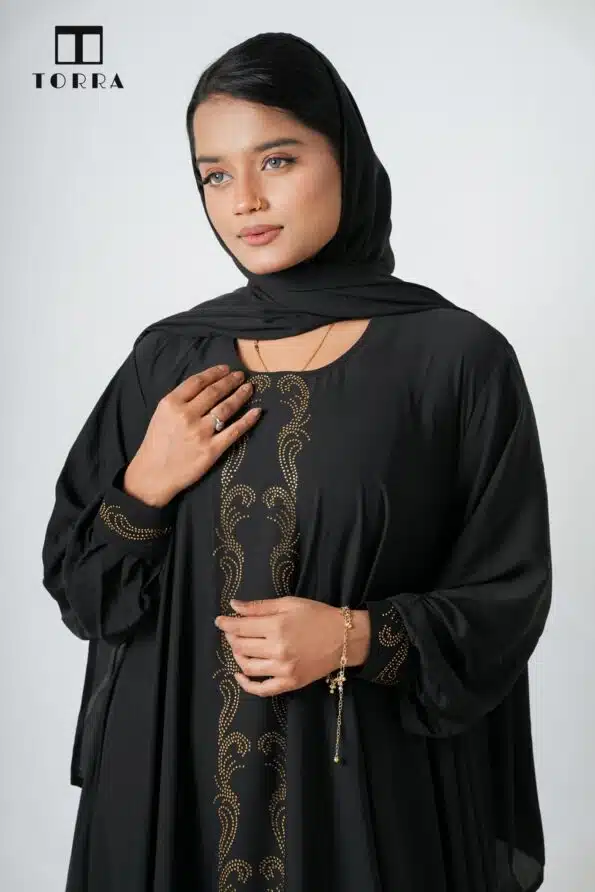 BLACK VALBET ABAYA