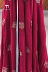 Marron Embroidery abaya 4