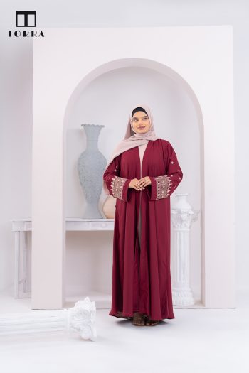 Sahara Abaya | Maroon