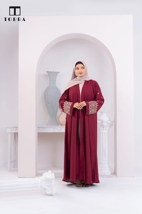 Sahara Abaya | Maroon